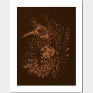 Steampunk Hummingbird Posters and Art